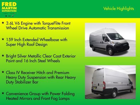 New 2026 RAM ProMaster 3500 w/ Convenience Group FWD image 8