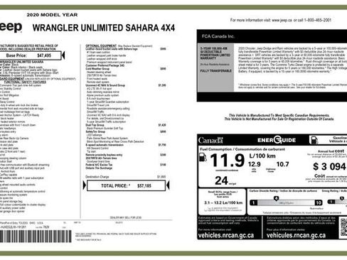 Used 2020 Jeep Wrangler Unlimited Sahara w/ Dual Top Group image 3