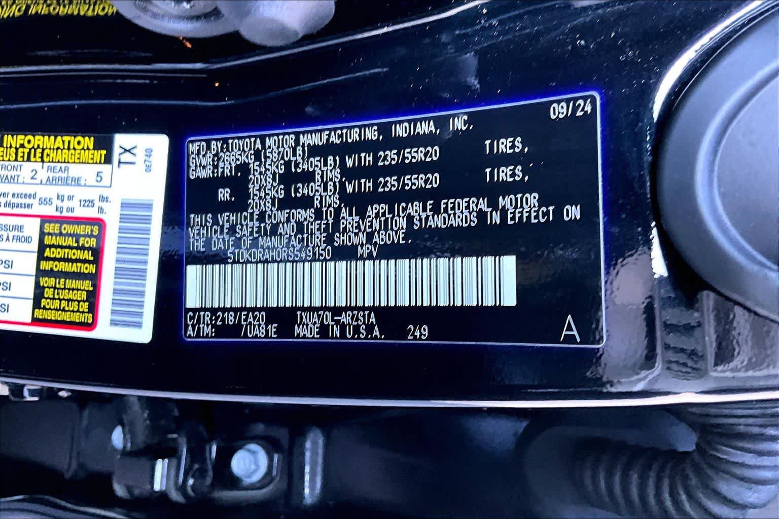 Used 2024 Toyota Highlander XSE FWD image 34