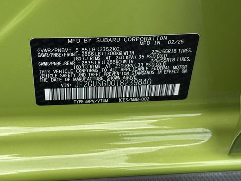 Used 2026 Subaru Crosstrek 2.5i Sport AWD/4WD image 47