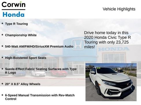 Used 2020 Honda Civic Type R image 6