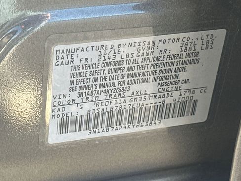 Used 2019 Nissan Sentra S image 32