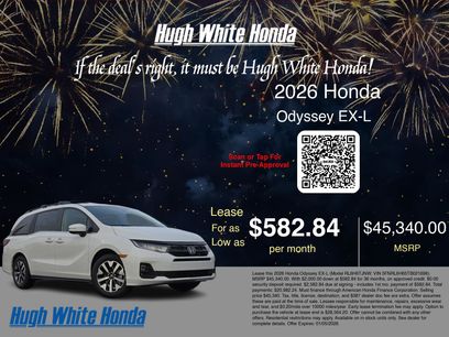 New 2026 Honda Odyssey EX-L