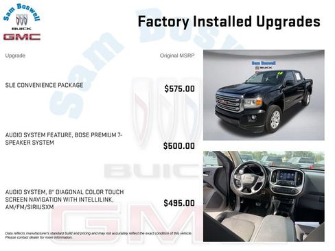 Certified 2016 GMC Canyon SLE w/ SLE Convenience Package RWD image 4