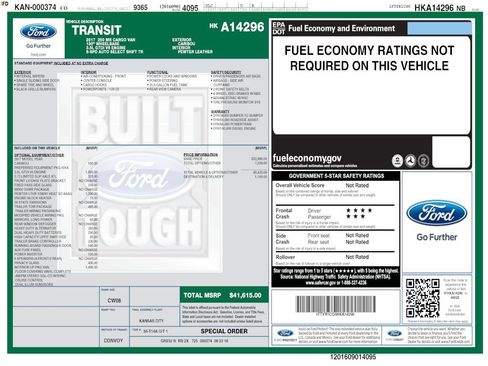 Used 2017 Ford Transit 250 130 Medium Roof w/ Interior Upgrade Package RWD image 4
