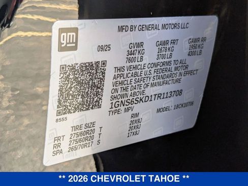 New 2026 Chevrolet Tahoe Premier image 36