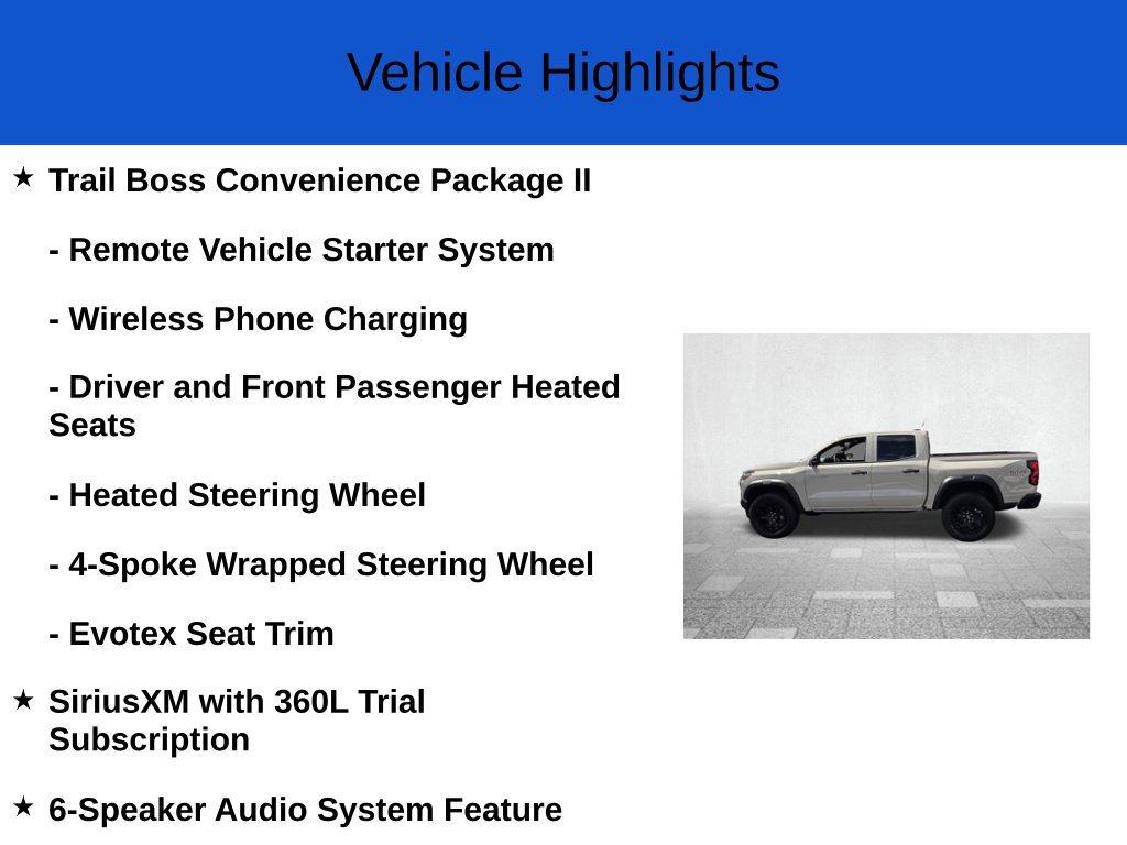New 2026 Chevrolet Colorado Trail Boss AWD/4WD image 3
