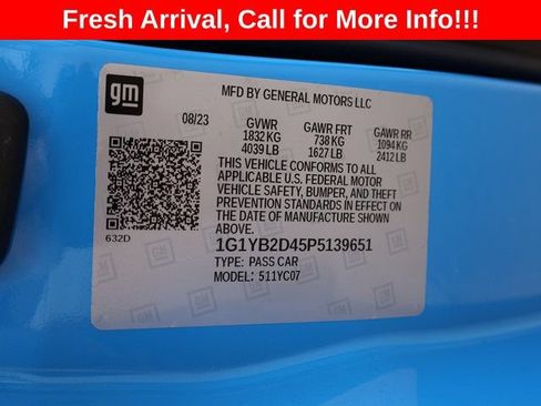 Used 2023 Chevrolet Corvette Stingray Preferred Cpe w/ 2LT RWD image 45