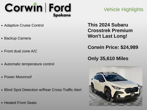 Used 2024 Subaru Crosstrek 2.0i Premium image 6