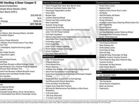 Used 2019 MINI Cooper S w/ Signature Upholstery Package image 33