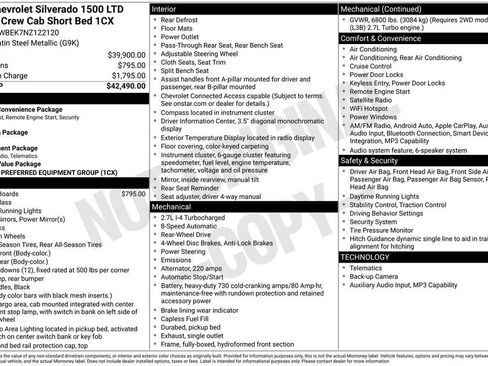 Used 2022 Chevrolet Silverado 1500 Custom RWD image 27
