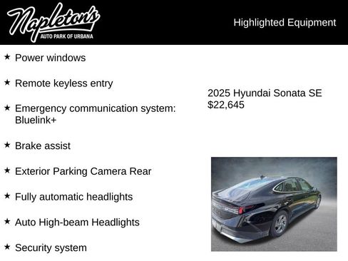 Used 2025 Hyundai Sonata SE FWD image 3
