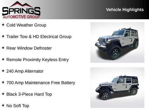 Used 2021 Jeep Wrangler Unlimited Rubicon w/ LED Lighting Group AWD/4WD image 2