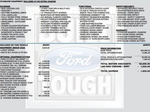 Used 2021 Ford F150 Lariat w/ Equipment Group 502A High image 2