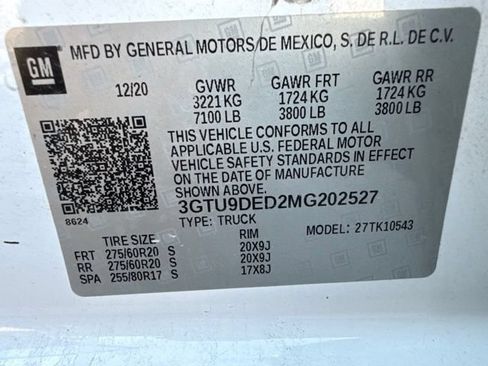 Used 2021 GMC Sierra 1500 SLT AWD/4WD image 14