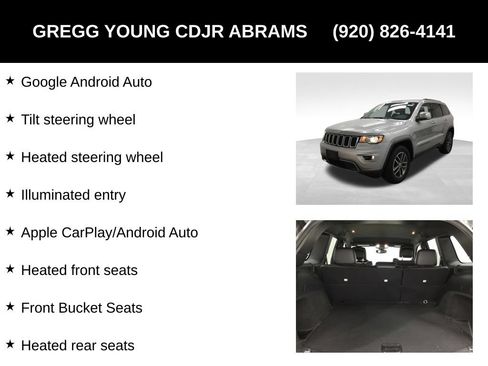 Used 2018 Jeep Grand Cherokee Limited AWD/4WD image 13