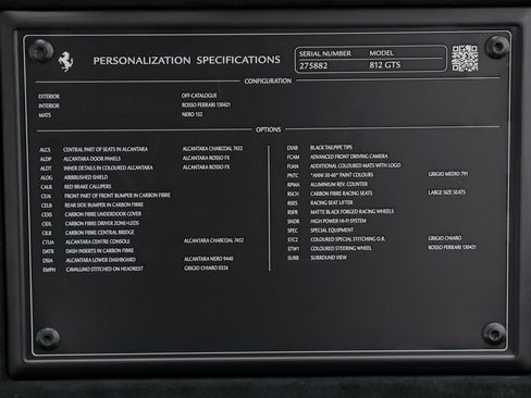 Certified 2022 Ferrari 812 GTS RWD image 50