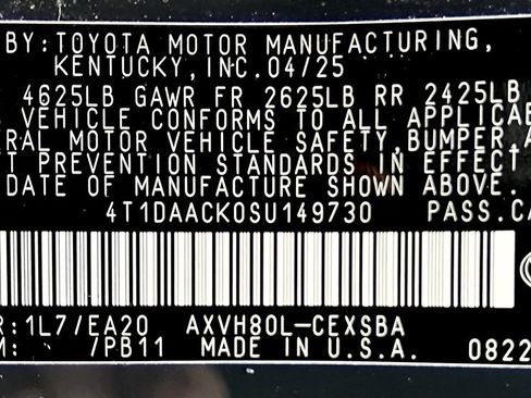 Certified 2025 Toyota Camry SE image 25