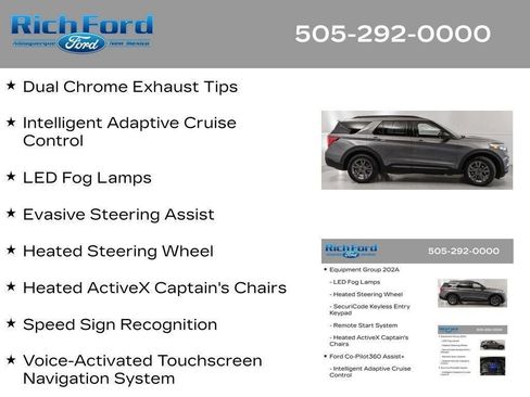 Certified 2024 Ford Explorer XLT w/ Equipment Group 202A RWD image 84