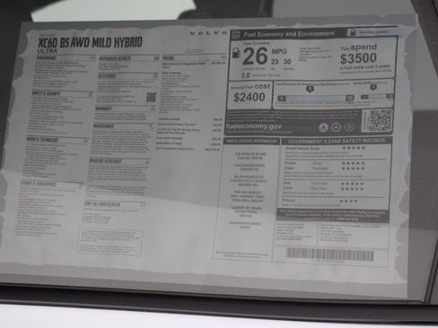 New 2026 Volvo XC60 B5 Ultra w/ Protection Package Premier image 18