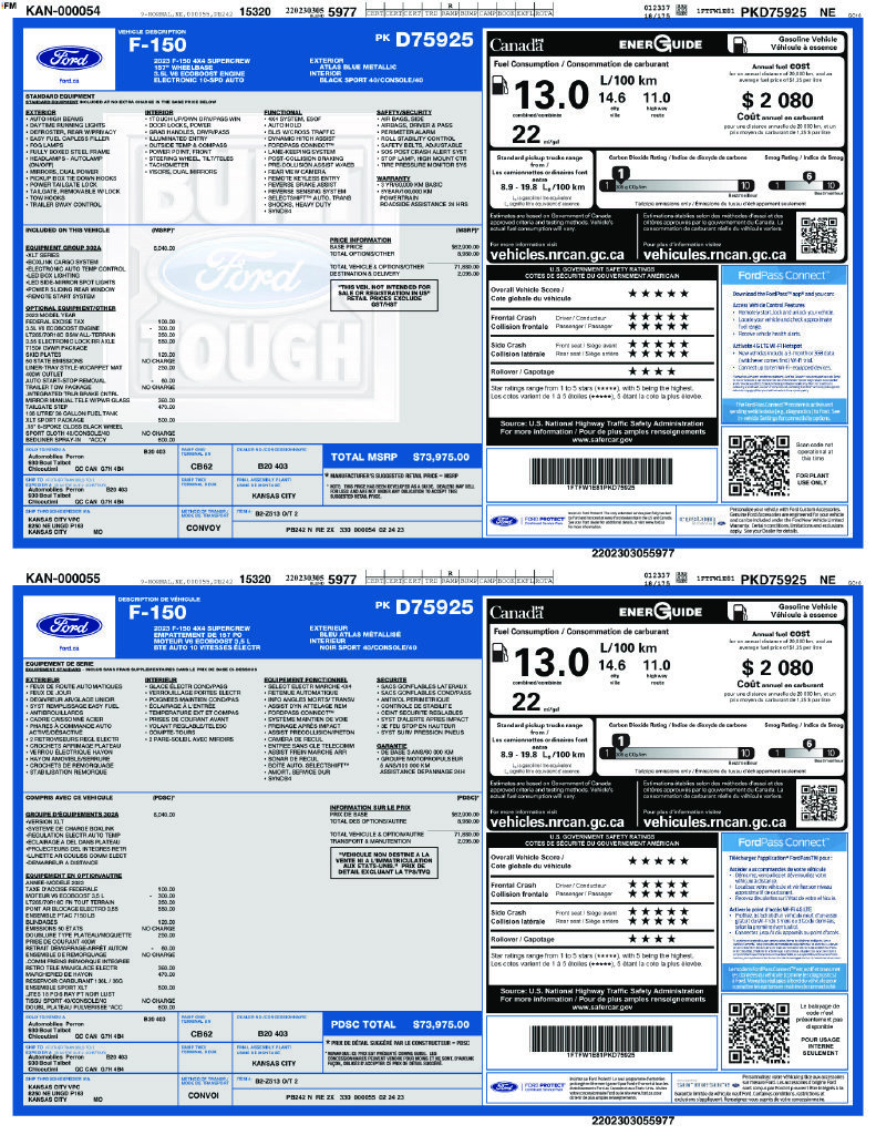 Certified 2023 Ford F150 XLT w/ Equipment Group 302A High AWD/4WD image 2