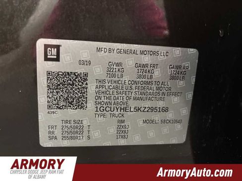 Used 2019 Chevrolet Silverado 1500 High Country w/ Technology Package image 44