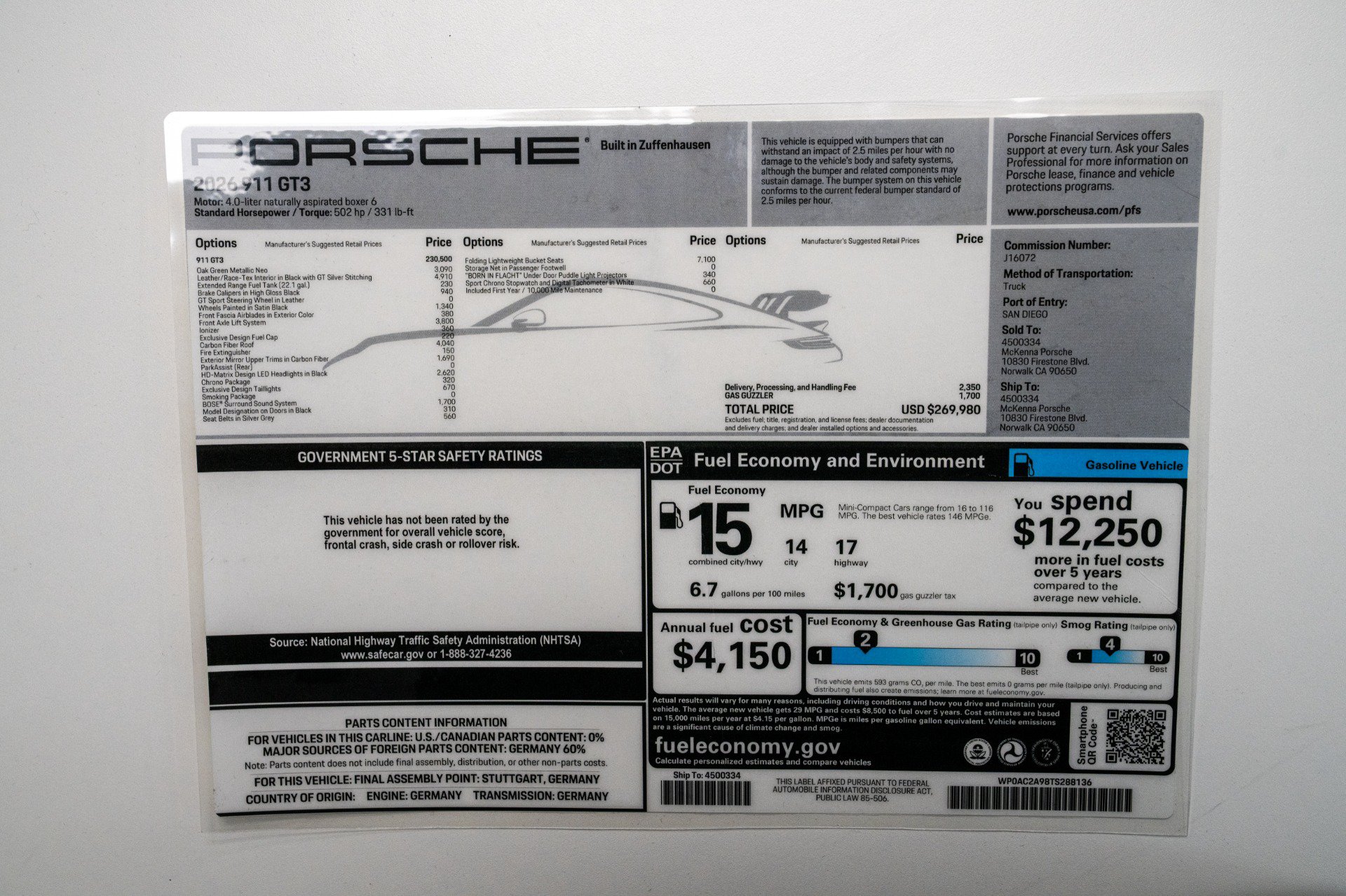 Used 2026 Porsche 911 GT3 RWD image 25