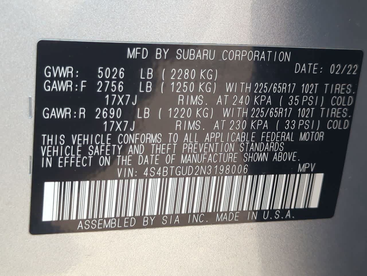 Used 2022 Subaru Outback Wilderness AWD/4WD image 29