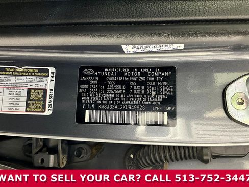 Used 2019 Hyundai Tucson SEL w/ Cargo Package FWD image 17