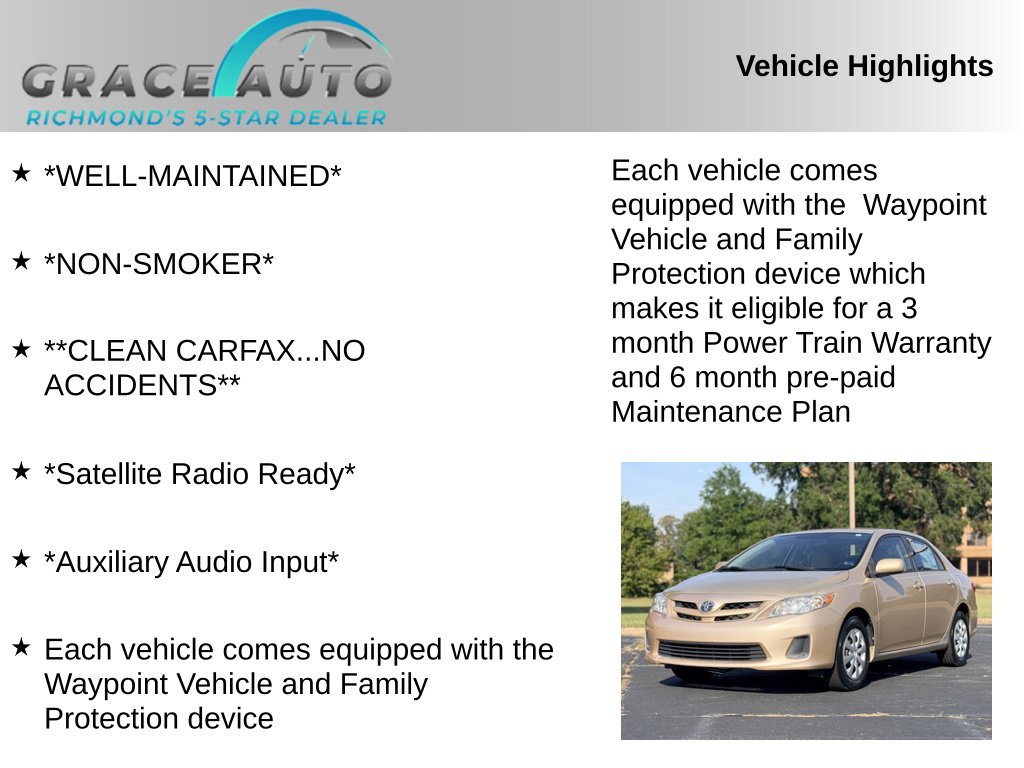 Used 2011 Toyota Corolla LE FWD image 2