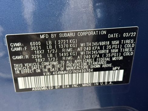 Used 2022 Subaru Ascent Premium w/ Convenience Package image 35