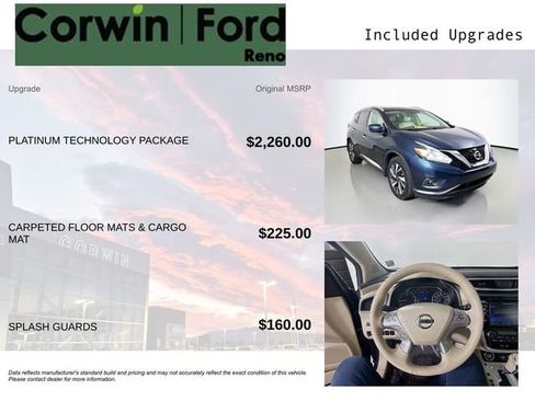 Used 2016 Nissan Murano Platinum w/ Platinum Technology Package AWD/4WD image 3