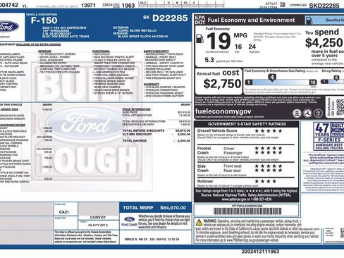 Used 2025 Ford F150 XLT w/ Equipment Group 302A MID AWD/4WD image 10