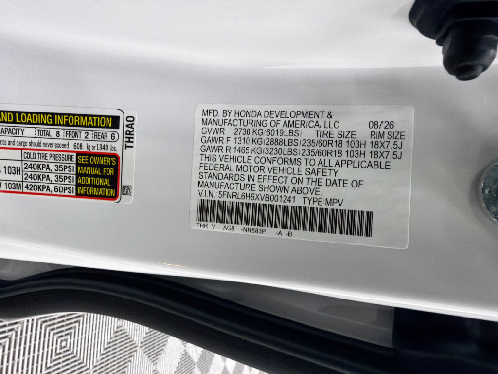 New 2027 Honda Odyssey EX-L image 35