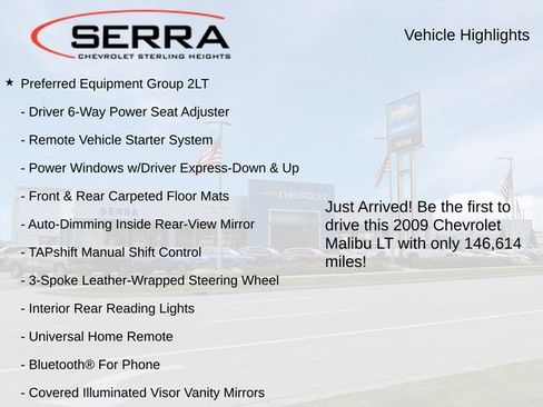 Used 2009 Chevrolet Malibu LT w/ HFV6 Engine Package FWD image 3