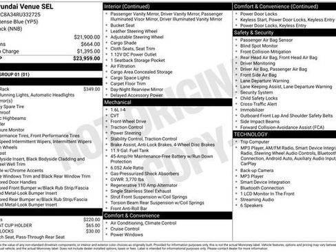 Used 2024 Hyundai Venue SEL FWD image 18
