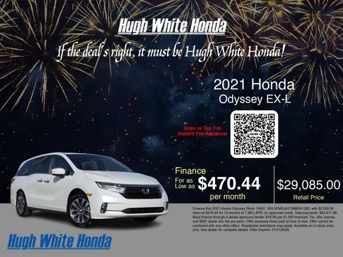 Used 2021 Honda Odyssey EX-L image 3