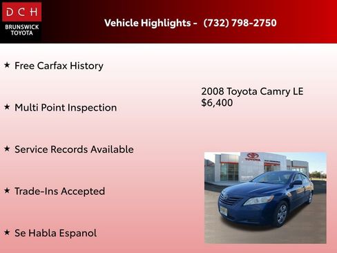 Used 2008 Toyota Camry LE image 4