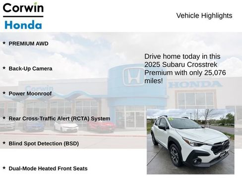 Used 2025 Subaru Crosstrek 2.0i Premium AWD/4WD image 6