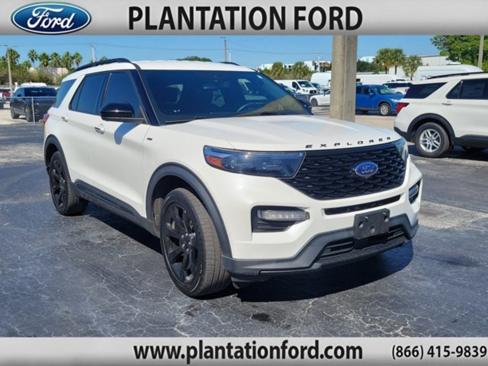 Used 2022 Ford Explorer ST-Line w/ Class IV Trailer Tow Package RWD image 1