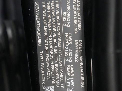 Used 2022 Lucid Air Grand Touring AWD/4WD image 26