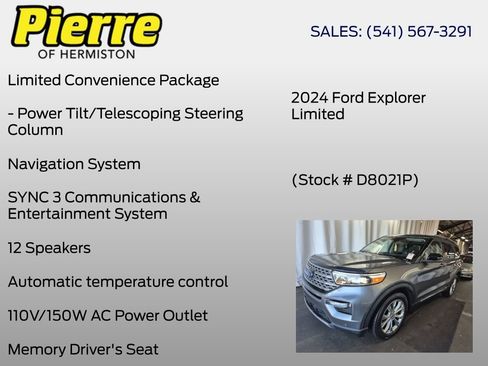 Used 2024 Ford Explorer Limited AWD/4WD image 7