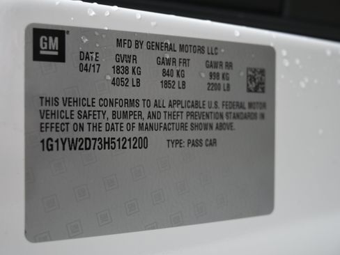Used 2017 Chevrolet Corvette Grand Sport w/ Battery Protection Package RWD image 17
