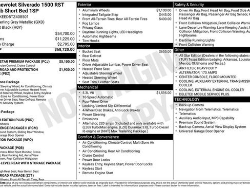 New 2026 Chevrolet Silverado 1500 RST w/ RST All Star Premium Package AWD/4WD image 28