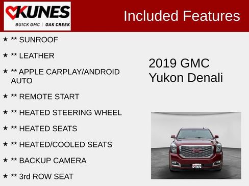 Used 2019 GMC Yukon Denali w/ Open Road Package AWD/4WD image 2