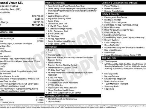 Used 2022 Hyundai Venue SEL FWD image 3