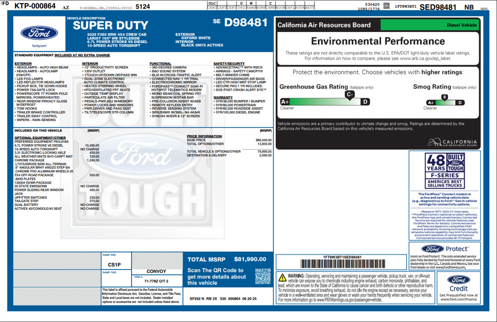Used 2025 Ford F350 Lariat w/ Chrome Package AWD/4WD image 4