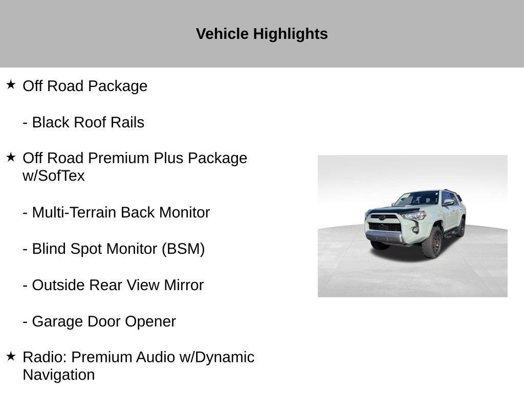 Used 2022 Toyota 4Runner TRD Off-Road Premium w/ TRD Black Wheel Package (TMS) AWD/4WD image 27