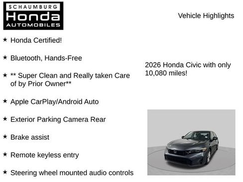 Used 2026 Honda Civic LX image 14