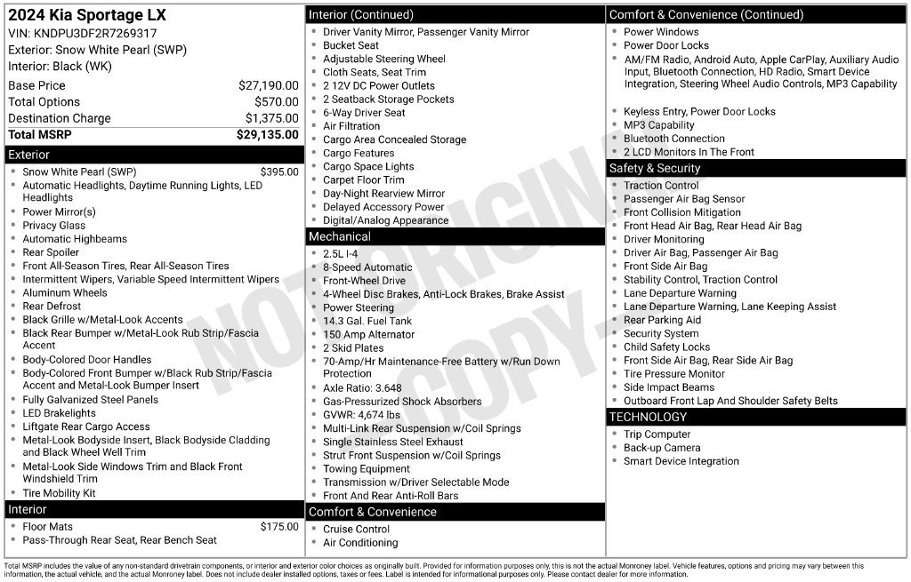 Used 2024 Kia Sportage LX FWD image 5